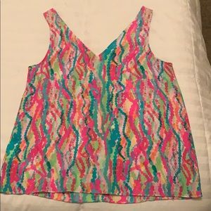 Lilly Pulitzer jewel print silk top